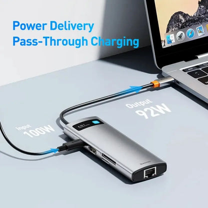 60Hz USB C Hub Type C to Ethernet Port