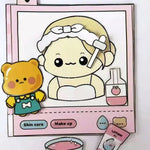 Load image into Gallery viewer, Paper Waffle Quiet Colorful Bread Cartoon Book

