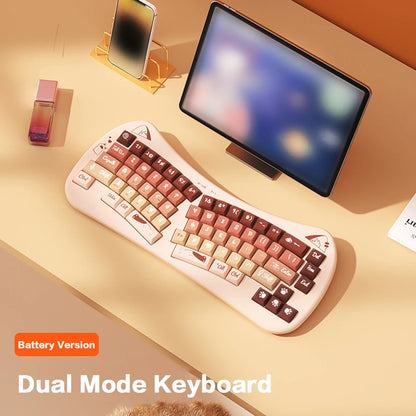 BOW Bluetooth USB Wireless Split Keyboard