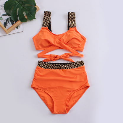 2023 Black Cross High Waist Bikini - BestShop