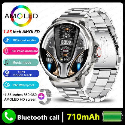 AMOLED Men GPS Track Smart Watch