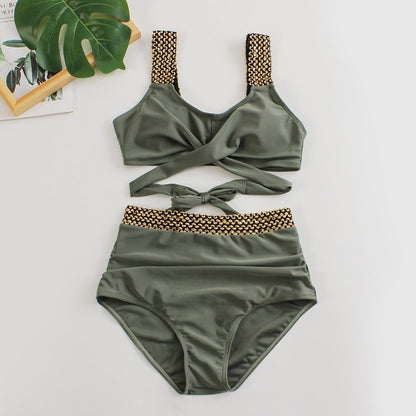 2023 Black Cross High Waist Bikini - BestShop