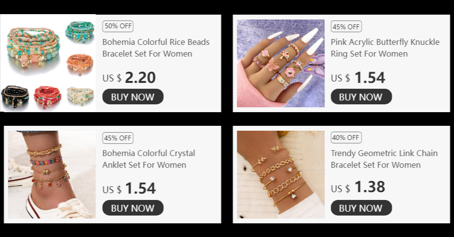 Bohemian Natural Sea Shell Charm Bracelets