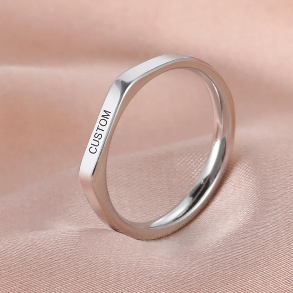 Skyrim Stainless Steel Signet Rings