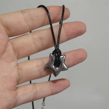 Gothic Hollow Star Pendant Necklace