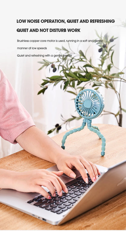Portable Oscillating Pram Mini Fan Mini