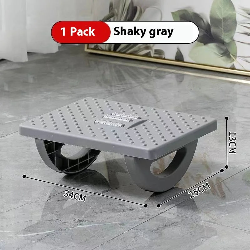 Portable Ergonomic Foot Rest with Massage Rollers