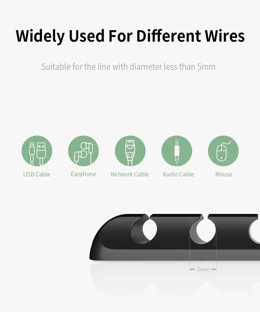 Adhesive Cable Holder Clips