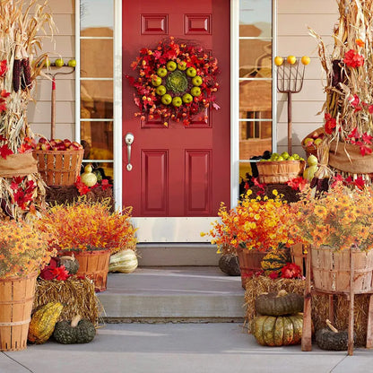 Artificial Fall Flowers Outdoor Garden Decor