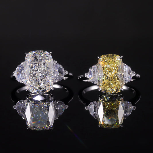 Fancy Light Yellow CZ Ring