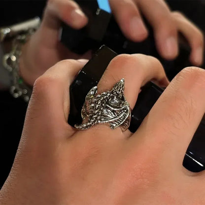Dragon Rings Gothic Punk Style