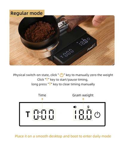 Fuego Kitchen Coffee Scale with Timer