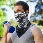 Load image into Gallery viewer, 3D Skull Summer Hanging Ear Triangle Scarf

