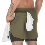 Load image into Gallery viewer, Camo Running Shorts Men 2 In 1 Double-deck - BestShop