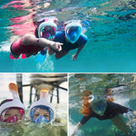 Load image into Gallery viewer, Full Face Snorkel Mask Wide View - BestShop
