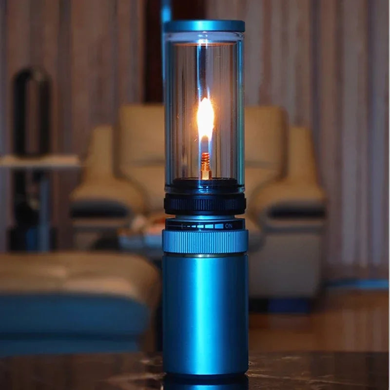 Mini Portable Outdoor Camping Gas Candle