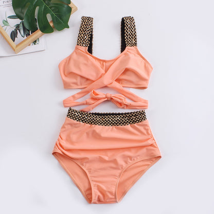 2023 Black Cross High Waist Bikini - BestShop