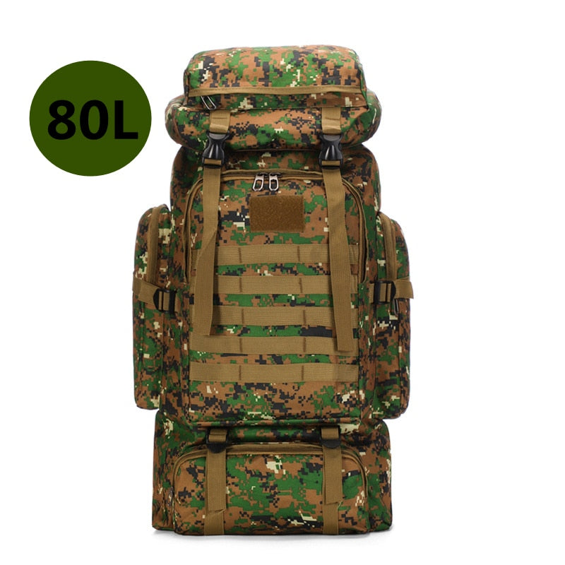 80L Large Waterproof Climbing Hiking Backpack - BestShop