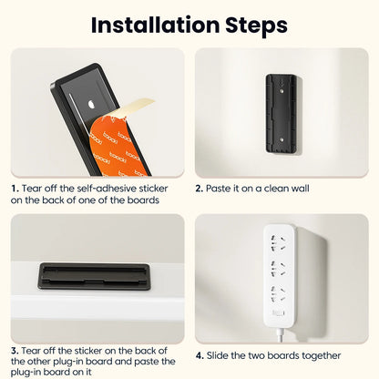 Self-Adhesive Power Socket Strip