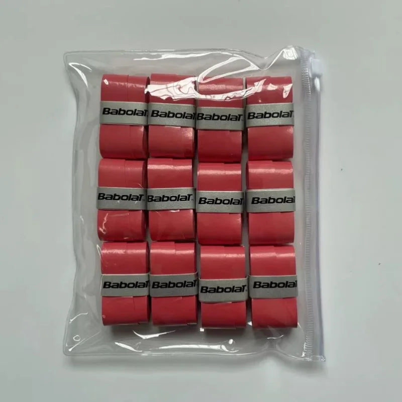 12PCS Babolat Tennis Racket Overgrip Sweat Band Absorption PU Badminton Racket Handle Grip Tennis Griptape Padel Racket Grip