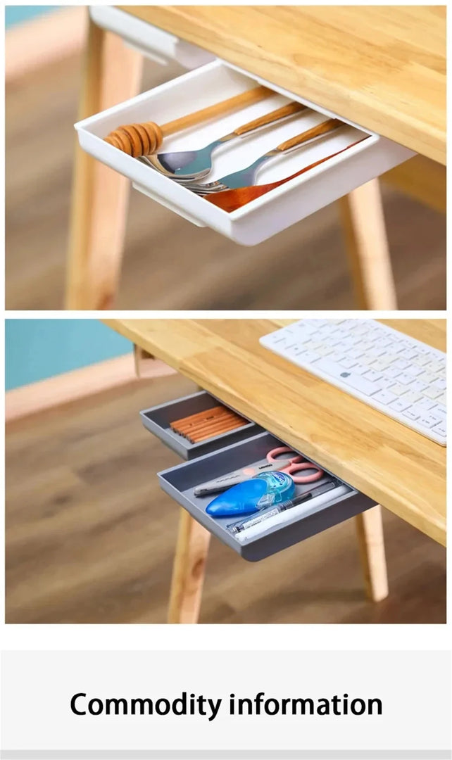 Hidden Storage Box Desk Storage Drawer