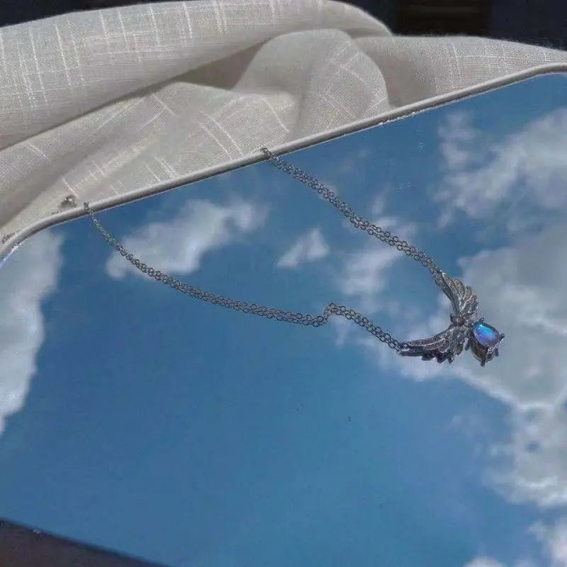 Light Luxury Angel Wings Pendant Necklace