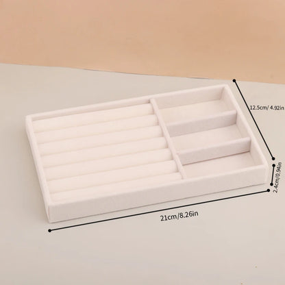 Velvet Jewelry Tray Storage Drawer