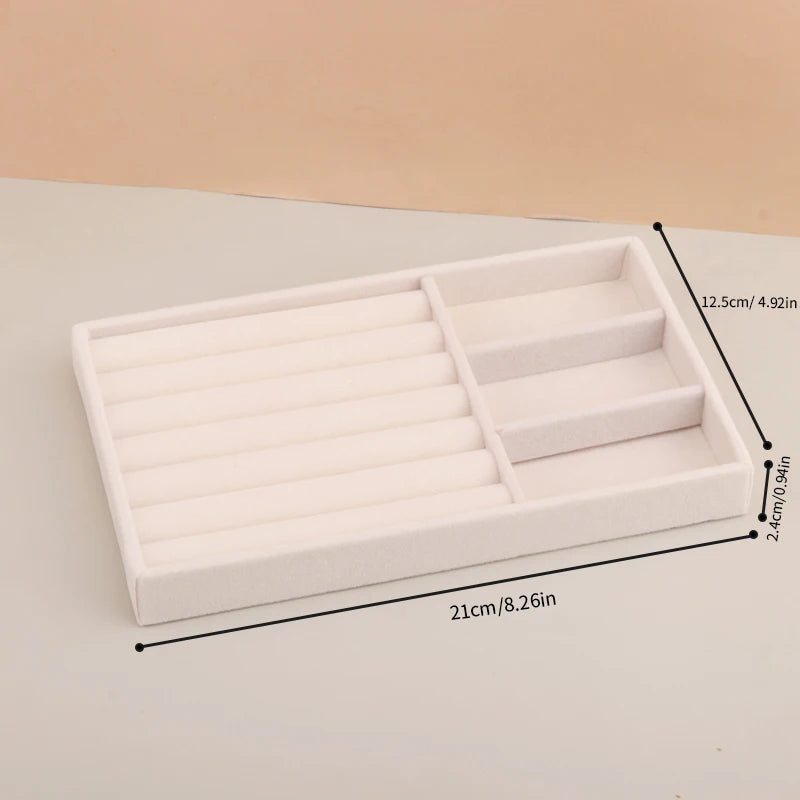 Velvet Jewelry Tray Storage Drawer