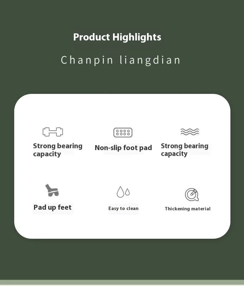 Portable Ergonomic Foot Rest with Massage Rollers