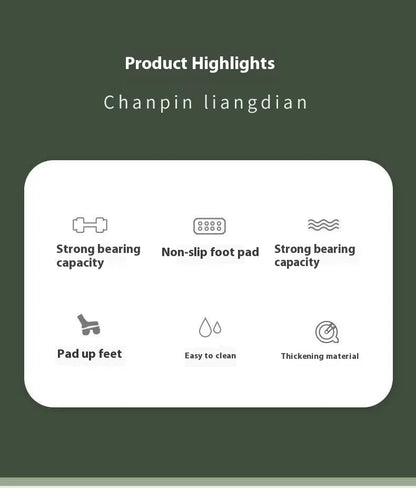 Portable Ergonomic Foot Rest with Massage Rollers