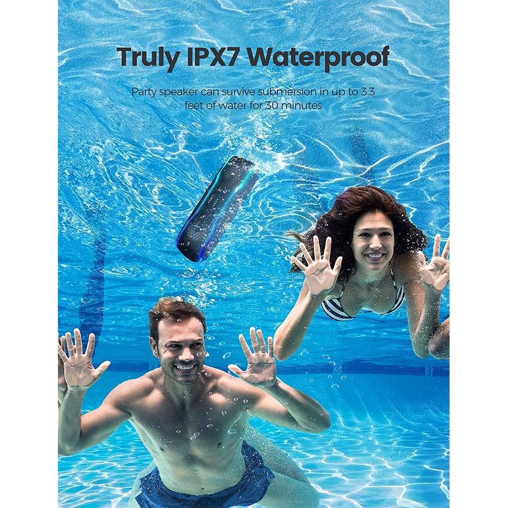 WISETIGER Bluetooth Speaker Outdoor IPX7 Waterproof Stereo - BestShop