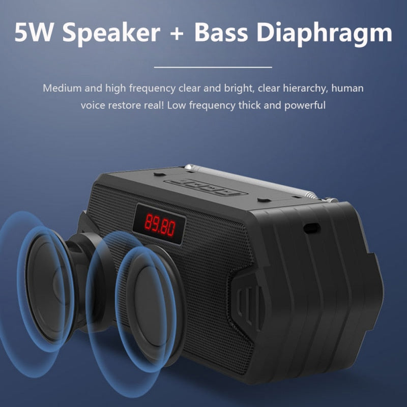 Portable Bluetooth Speakers with FM Radio Aux TF - BestShop