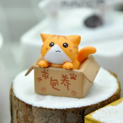 Mini chat kawaii décoratif, cadeau de jardin pour enfants