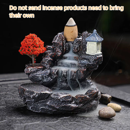 Backflow Incense Holder Waterfall Home Decor