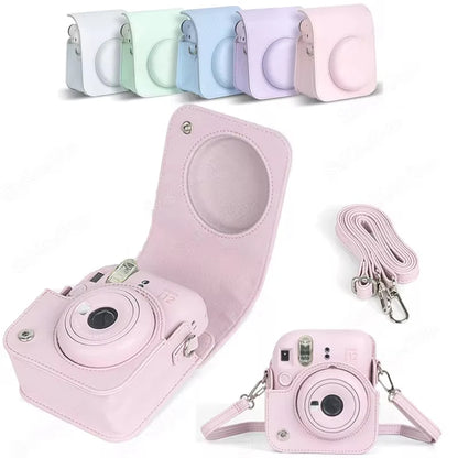 For Instax Mini 12 Camera Case PU Leather