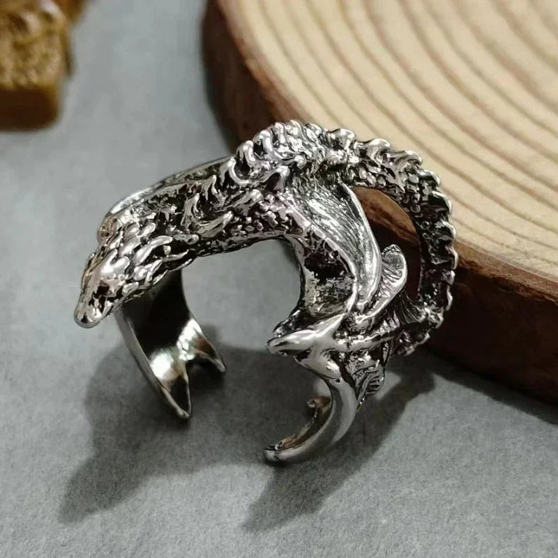 Dragon Rings Gothic Punk Style