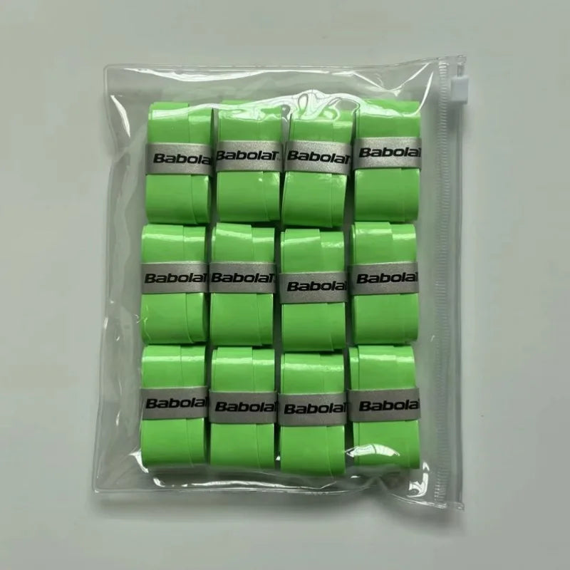 12PCS Babolat Tennis Racket Overgrip Sweat Band Absorption PU Badminton Racket Handle Grip Tennis Griptape Padel Racket Grip