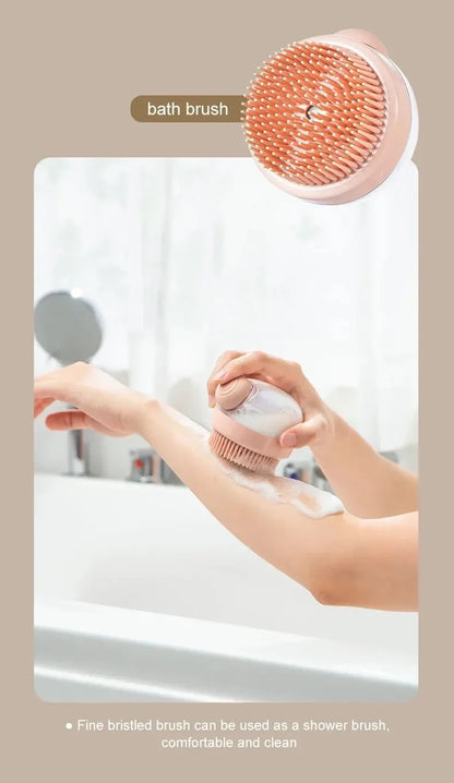 Dog Shower Brush with Shampoo Dispenser