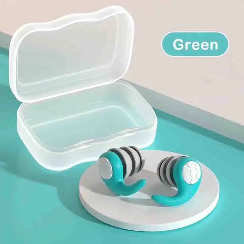 Soft Silicone Earplugs with Noise Cancellation