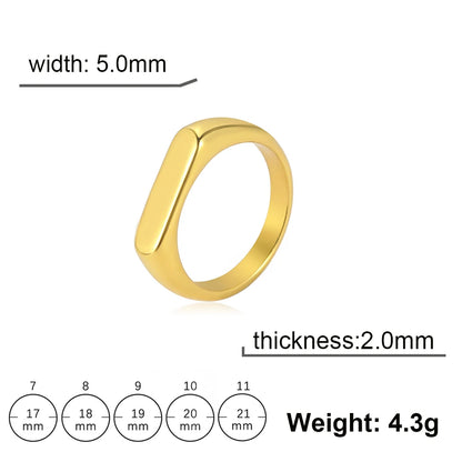 Skyrim Stainless Steel Signet Rings