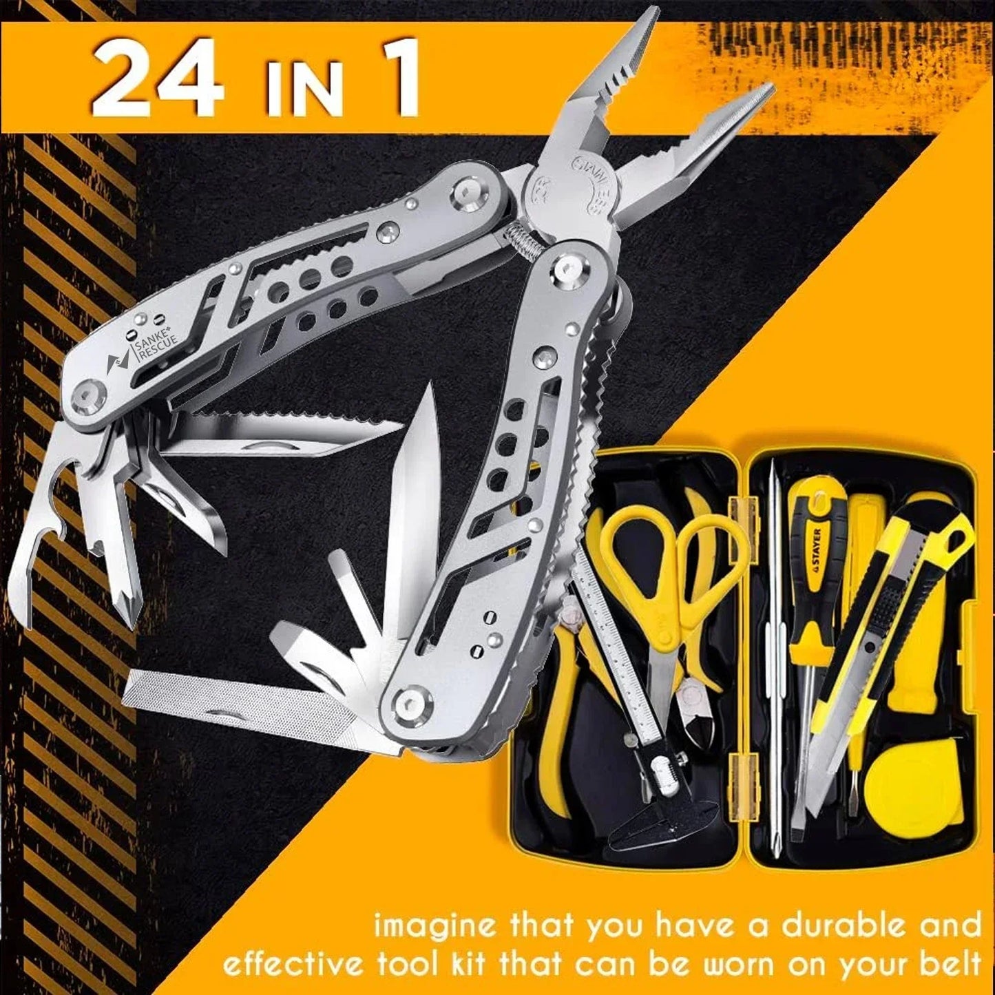 24-in-1 Multitool Pliers for All Adventures