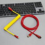 Load image into Gallery viewer, USB keyboard cable Coiled cable type C Mechanical keyboard wire - BestShop