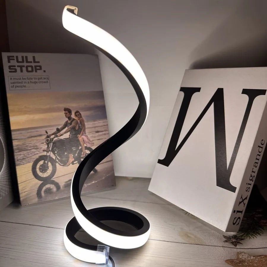 USB LED Table Lamp Spiral Desk Light