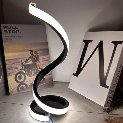 USB LED Table Lamp Spiral Desk Light