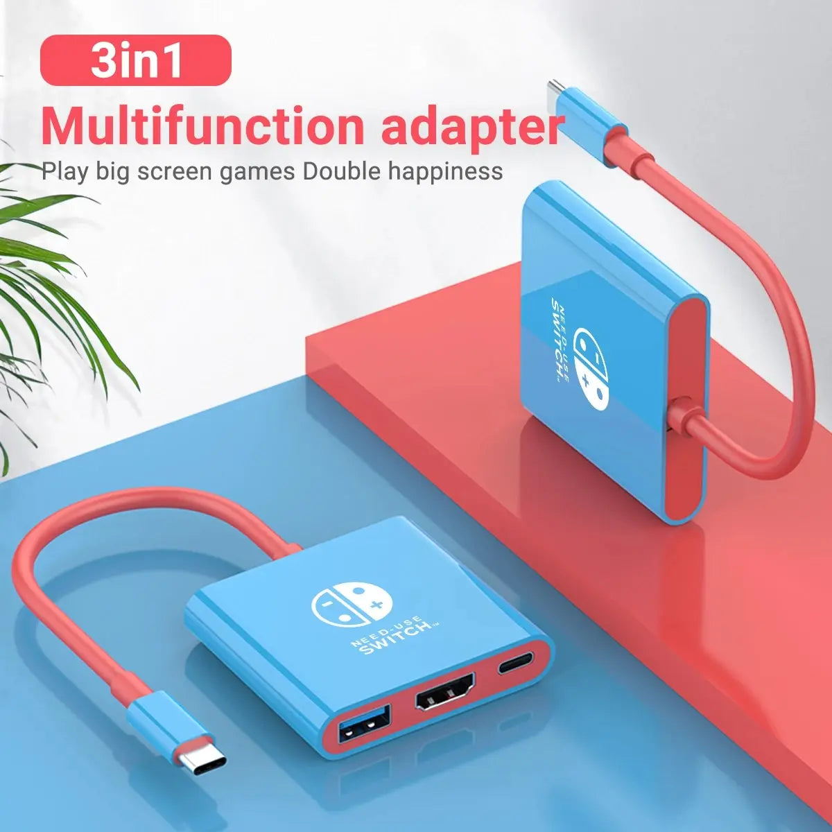 Switch Dock 4K HDMI USB 3.0 Hub Adapter