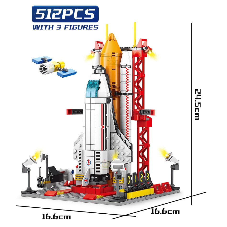 HUIQIBAO Space Aviation Manned Rocket Building Blocks - BestShop