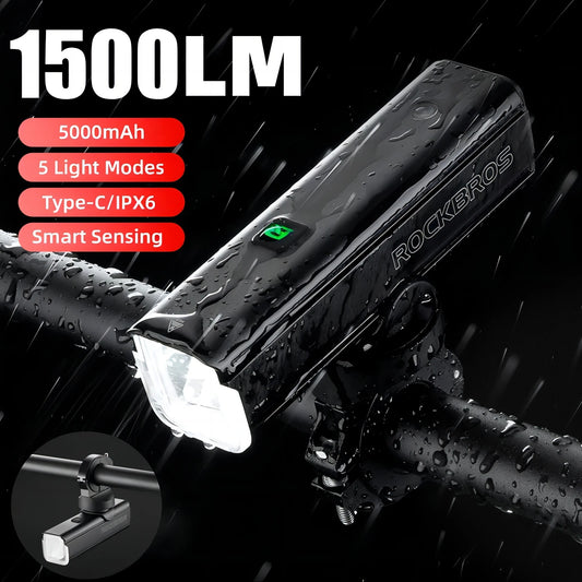 ROCKBROS Bike Light 5000mAh Headlight
