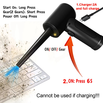 51000 RPM Compressed Air Duster For Keyboard