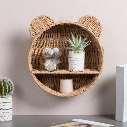 Imitation Rattan Food Grade Plastic Basket Storage
