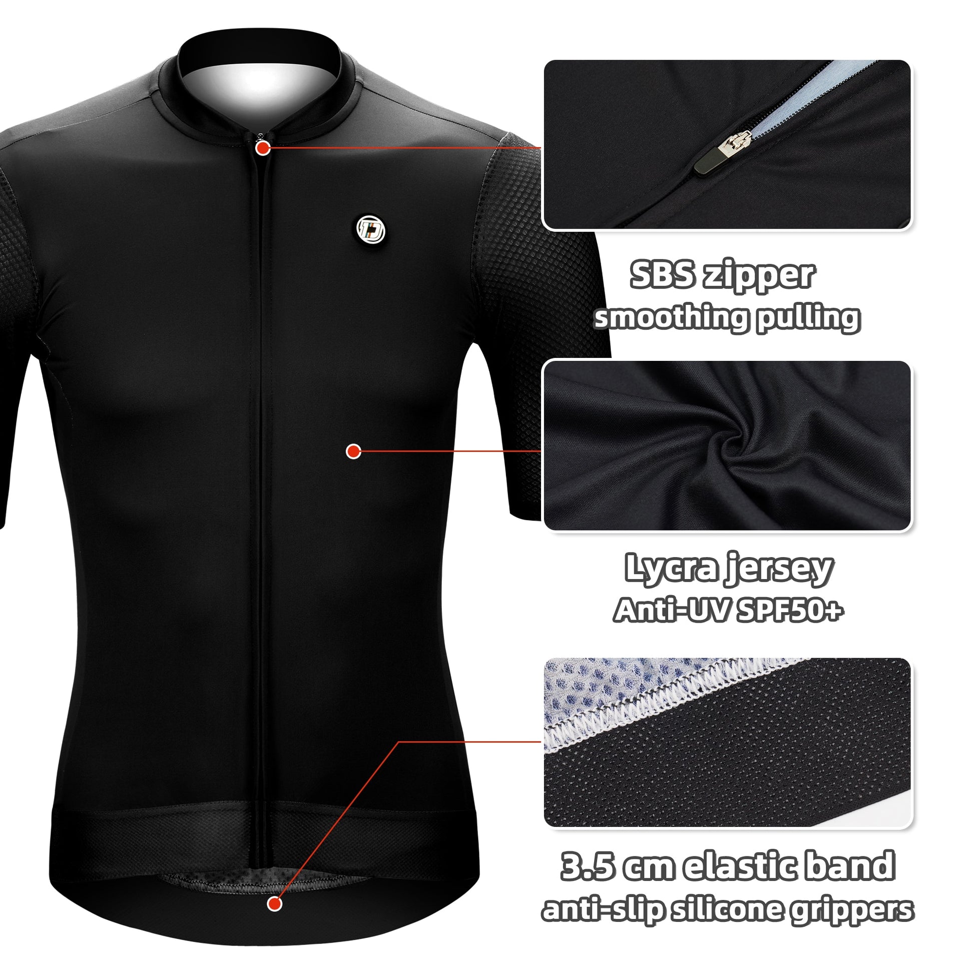 Cycling Jersey Slim Fit SPF 50+ - BestShop